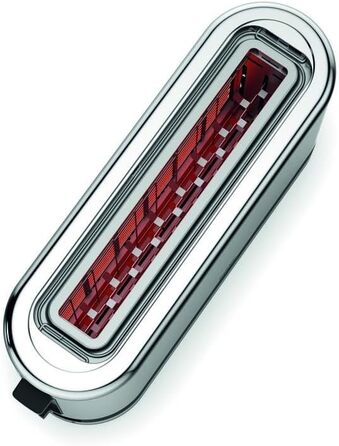 WMF Kitchenminis Long Slot Toaster with Roll Attachment, 2 Slices, XXL, Bagel Function, 7 Browning Levels, 900W, Toaster Stainless Steel Matte