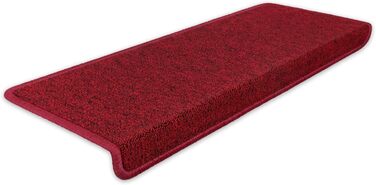 Kettelservice-Metzker Stair Treads/Stair Mats Ariston Rectangular 15 Pieces Burgundy 15 Pieces Burgundy Rectangular