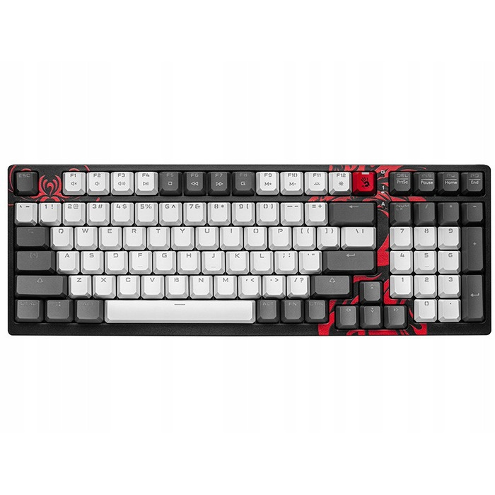 Механічна клавіатура A4Tech, чорна, USB, з RGB-підсвіткою та цифровим блоком
