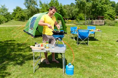 Газовий гриль Campingaz Party Grill 400 R для кемпінгу та пікніка, антипригарна плита, універсальний готувальний пристрій