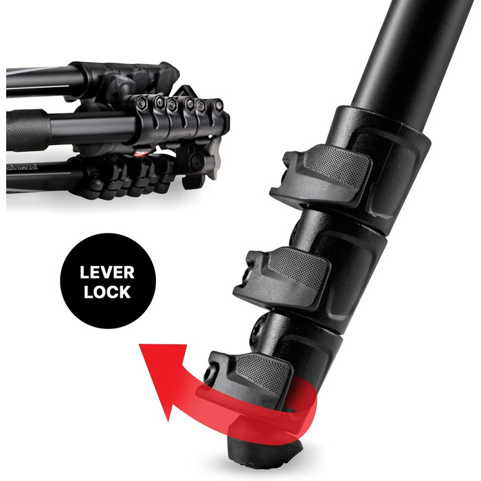 Штатив Manfrotto Befree Advanced MKBFRLA4BK-BH з поворотним кріпленням