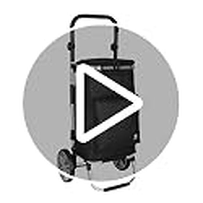 Сумка-візок для покупок ER10 Daily Shopping Trolley з колесами для сходів, велике відділення на блискавці, чорна