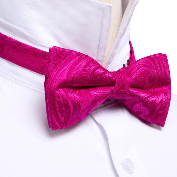 Тісний кравецький аксесуар Barry.Wang: краватка, хустинка та запонки в стилі 'Пlaid' (магента)