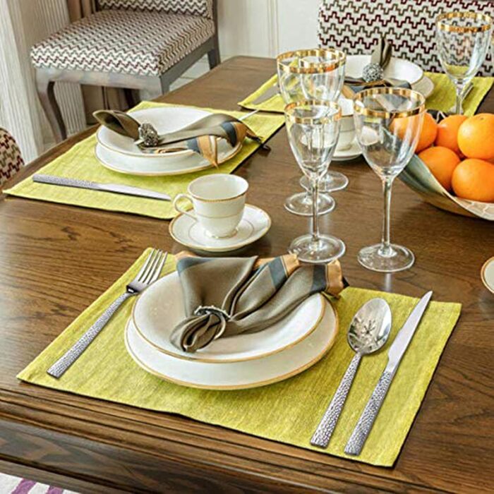 Cutlery Set, HaWare 30-Piece Stainless Steel Cutlery Set with Knife, Fork, Spoon, Dinner Cutlery for 6 People, Hammered Handle Table Cutlery for Home/Party/Hotel/Restaurant, High-Gloss Polished & Dishwasher Safe