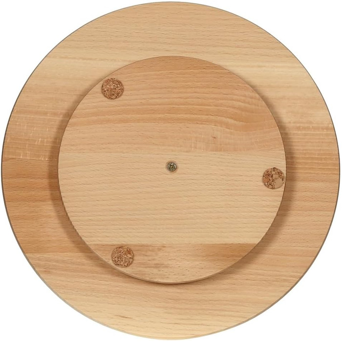 Bütic Wooden Turntable, Lazy Susan, Rotating Cabinet, Serving Tray, Item Size: 45cm Diameter