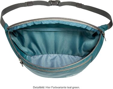 Татонка Іліум L - поясна сумка (бананка) з трьома кишенями на блискавці, чорна - для чоловіків та жінок, 37 x 16 x 10 см