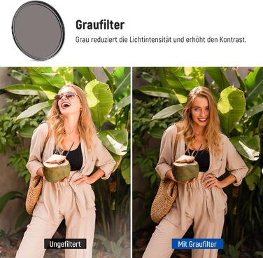 Набір фільтрів об'єктива NEEWER 9 шт. (55mm) з кольорового скла: червоний, оранжевий, синій, жовтий, зелений, коричневий, фіолетовий, рожевий, сірий