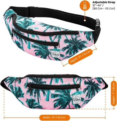 Поясна сумка Vibe Bauchtasche для жінок, чоловіків та дітей - поясна сумка, сумочка на пояс, для фестивалів, спорту, активного відпочинку