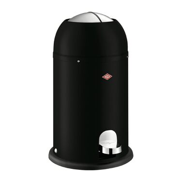 Сміттєвий кошик WESCO Kickmaster Junior з педаллю та демпфером, 12 л, сталь, матовий чорний