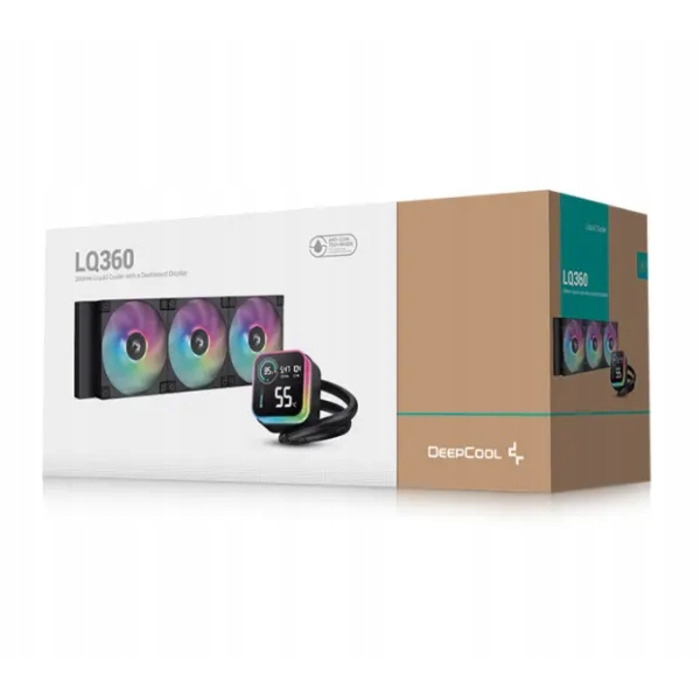 Рідинне охолодження процесора DeepCool LQ360, 3 x 120 мм, 2400 об/хв, 4-pin