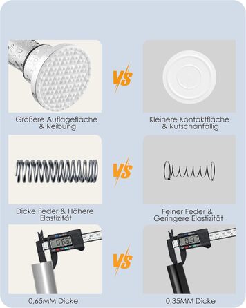 Штанга для душу з нержавіючої сталі без свердління, телескопічна, 70-195 см, срібна