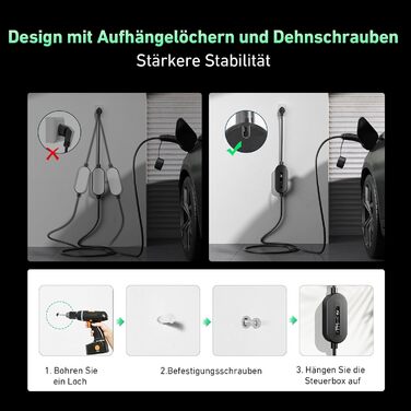 Кабель для електромобіля Evjuicion Typ 2 Schuko, 3.68kW, 6м, 16A, IP67, чорний. Зарядний кабель для ID.3/4, X1, 5ER, Model Y/3 та інших електромобілів