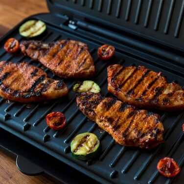 George Foreman 25800 Large Grill with Grill Plate, Cooktop & Toaster - Fast Heating & Easy Cleaning