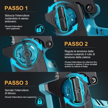 Акумуляторна міні-пила PowerCut X9 PRO 6 дюймів з автоматичним змащенням, 8000mAh, 2 акумулятори