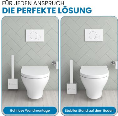 Силіконова щітка для унітазу - комплект для кріплення на стіну, гнучкий гігієнічний насадок, чорний, білий, сірий колір, щітка для туалету