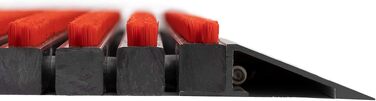 Килимок для вхідних дверей Floordirekt Power Brush, грязезахисний килимок для вулиці та приміщення, червоний, 40 x 60 см