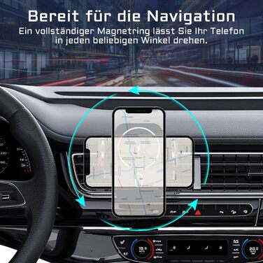 Автомобільний зарядний пристрій MagSafe 15W: бездротова підставка-тримач для iPhone 16/15/14/13/12 Pro Max