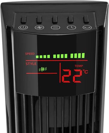 Вентилятор баштовий TROTEC TVE 30 T 112 см, 45 Вт, з осциляцією, 3 швидкості, таймер, білий