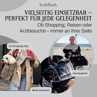 Сумка-переноска для собак Portland Lobna – 44x26x32 – для маленьких собак до 7 кг – комфортна та стильна переноска – миється та екологічна