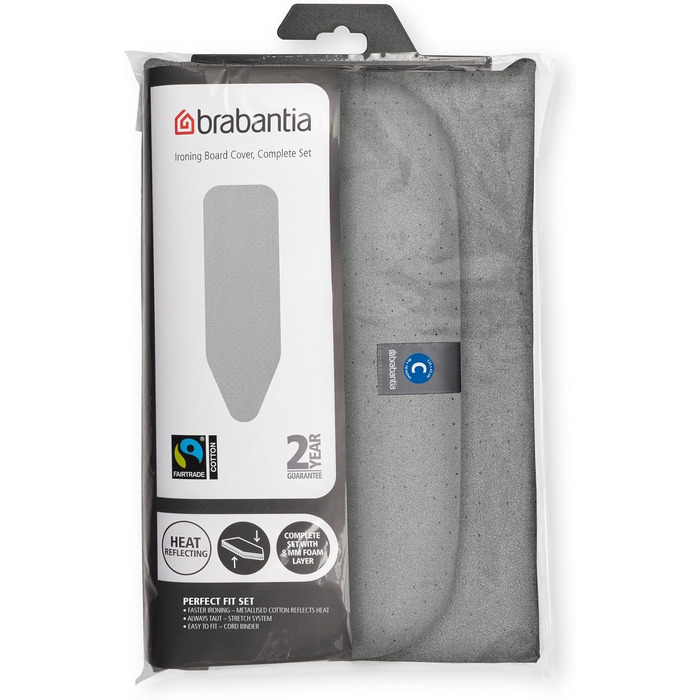 Покриття для прасувальної дошки Brabantia, металізоване, розмір C (124 x 45 см)