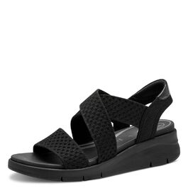 Босоніжки жіночі Tamaris 8-88724-44 Wide Fit 37 EU чорні, широка колодка