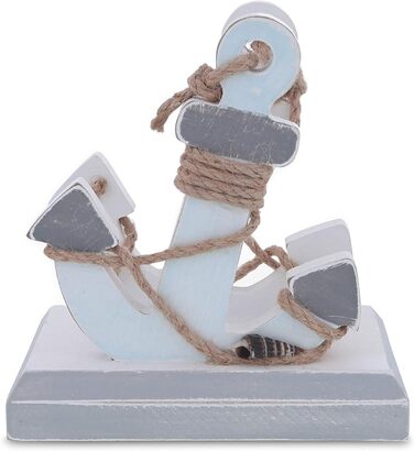 CoTa Global Moonlight Anchor Nautical Wooden Napkin Holder, 5 inches, Coastal Theme, for Tables and Countertops, Decorative Wooden Napkin Holder Kitchen, Cute Beach Decor Table Napkin Holder