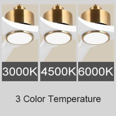 Сучасний стельовий вентилятор з підсвічуванням та пультом керування, 132 см, білий та золотий, тихий DC-двигун, сумісний з Alexa/Google Home