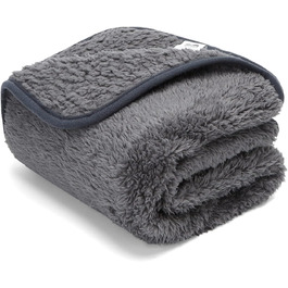 М'яка флісова підстилка для собак і котів Nobleza, 160 x 120 см, сіра