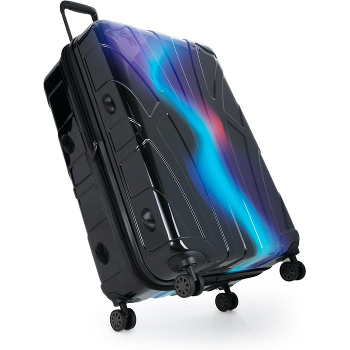 Чохол-валіза Suitline з жорстким корпусом, XL, 76 см, 96-110 літрів, ABS, TSA, Неоновий блакитний