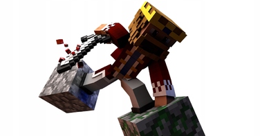 Шкільний рюкзак Astra Minecraft однокамерний, чорний, 16 л