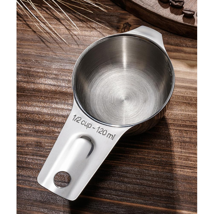 Measuring Cups and Spoons Set, Durable, 304 Premium Stainless Steel, Measuring Cups, Measuring Spoons, Kitchen Gadgets for Cooking, Baking (Large)