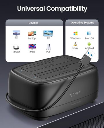 Док-станція Orico для 2 HDD 3.5