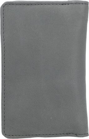 Gusti Leather Wallet - Beckett Small Purse Women's Vintage Gray Leather