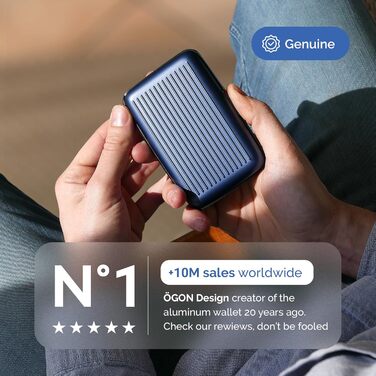 Картодзеркало ÖGON DESIGNS Smart Case Stockholm V1 Marineblau з RFID захистом