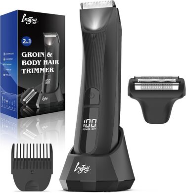 Триммер для тіла INVJOY Manscape: чоловічий триммер для тіла, триммер для паху, вологостійкий, USB-C, з LED-підсвічуванням