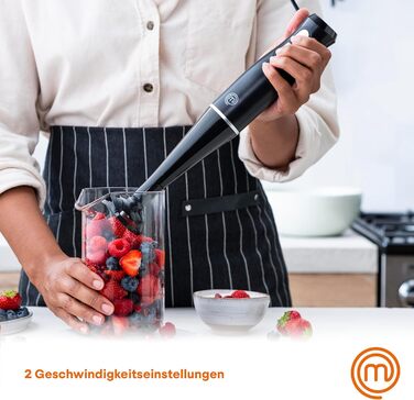 Стабілізатор MasterChef Edelstahl 3 в 1: блендер, міксер, пінозбивач. 400W, 2 швидкості, для кухні, миється в посудомийній машині