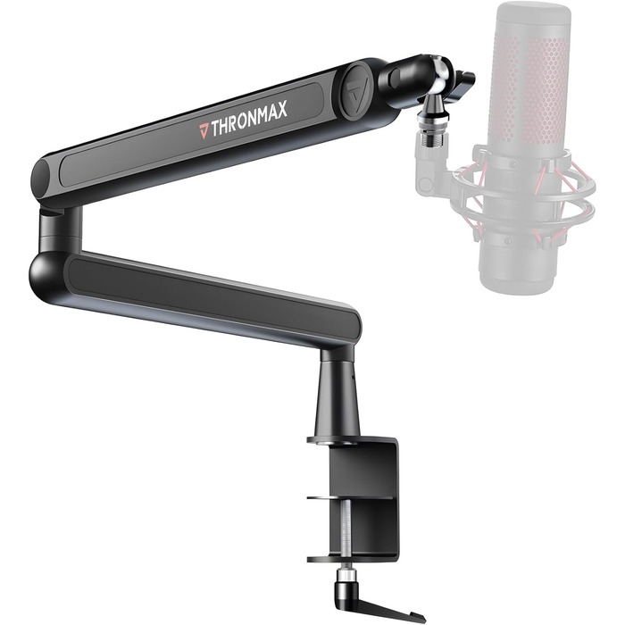 Тримач для мікрофона THRONMAX S7 Tune Low Profile - регульований, з кабелеуправлінням, для стрімінгу, подкастингу, геймінгу, сумісний з Blue Yeti, HyperX QuadCast