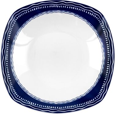 Сервіз Baroni Home на 6 осіб (18 предметів) з блакитними арками, порцеляна