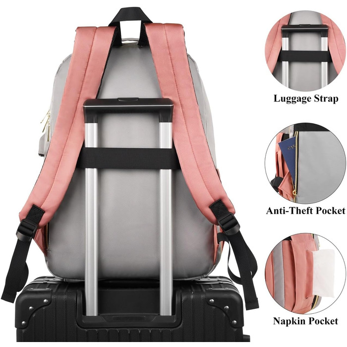 Жіночий рюкзак YAMTION: шкільний, для ноутбука 15.6