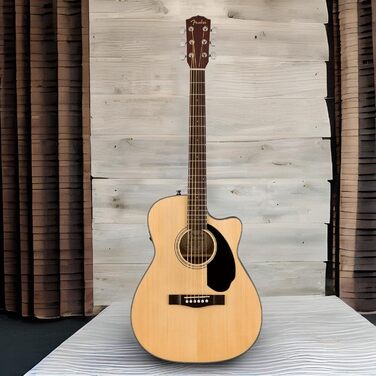 Акустична гітара Fender CC-60SCE з електроакустичним підсиленням, натуральний колір, з безкоштовним доступом до Fender Play