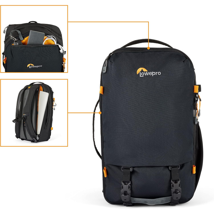 Рюкзак для камери Lowepro Trekker Lite BP 250, чорний, з відділенням для беззеркальної камери та аксесуарами