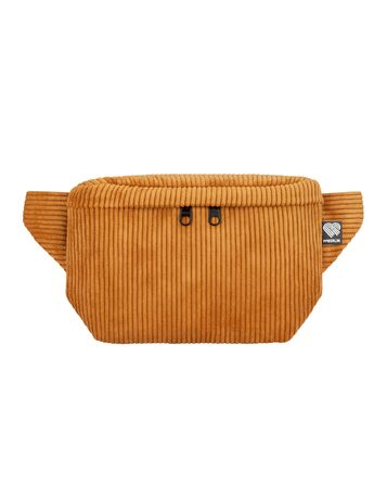 Чоловіча та жіноча поясна сумка PP-Berlin з корду, ручної роботи, веганська, 3 відділення, виготовлена в Німеччині, для повсякденного використання та відпочинку, можна носити як через плече (Окре)