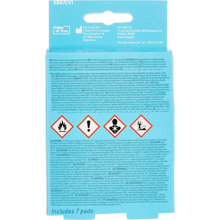 Зволожувач повітря Vicks Mini Cool Mist Ultraschall VUL525 (VP Lavender) - ультразвуковий, компактний, для сну, від кашлю та застуди