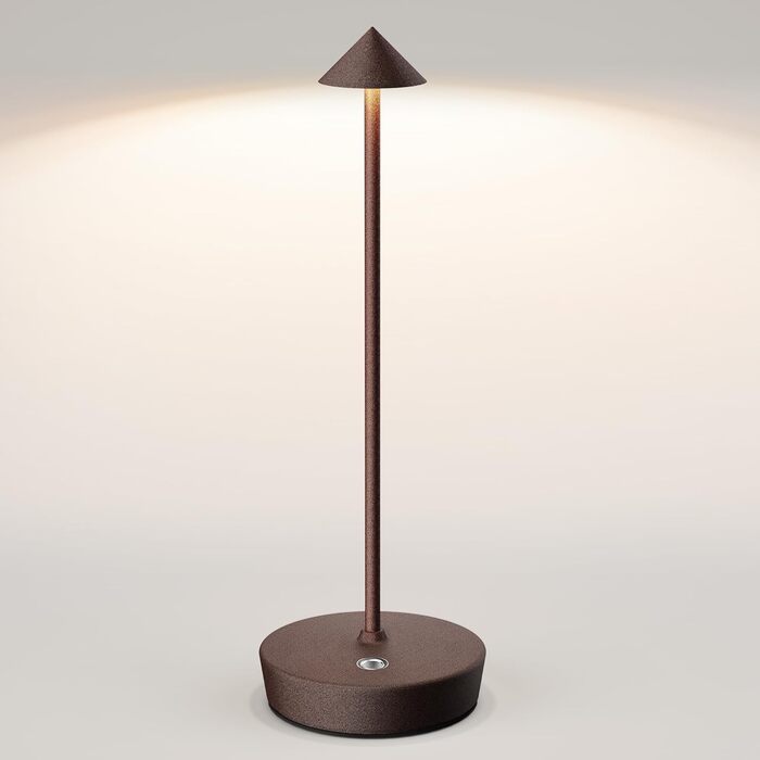 Бездротова LED-лампа для дому та вулиці IP54, 6000mAh, акумуляторна, для кемпінгу та офісу (іржава)