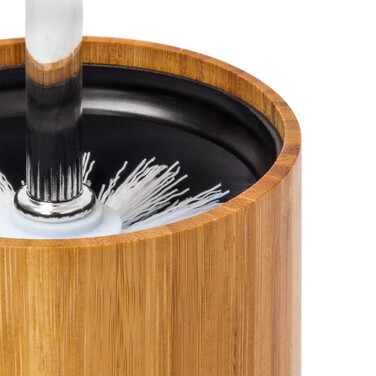 Relaxdays Toilet Brush Holder Bamboo