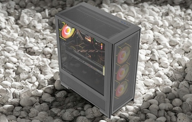 Корпус для ПК DarkFlash AIRNOVA Big Tower ATX, Чорний, 3 вентилятори