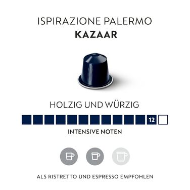 Кава Nespresso Kazaar, інтенсивна обсмажка, 50 капсул (оригінальні машини)