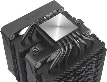 Thermaltake ASTRIA 600 ARGB - Потужний кулер CPU з двома баштами, 2x120mm PWM вентилятори, 6 теплових трубок Direct Contact, 265W TDP, тихий (26,8 dBA), 5V ARGB Sync, підтримка Intel LGA1851/1700, AMD AM5/AM4