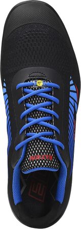 Робочі черевики ELTEN Larkin XXSports Black-Blue Low ESD S1, текстиль, сталевий капок, легкі, спортивні, чорні (40 EU), для жінок та чоловіків