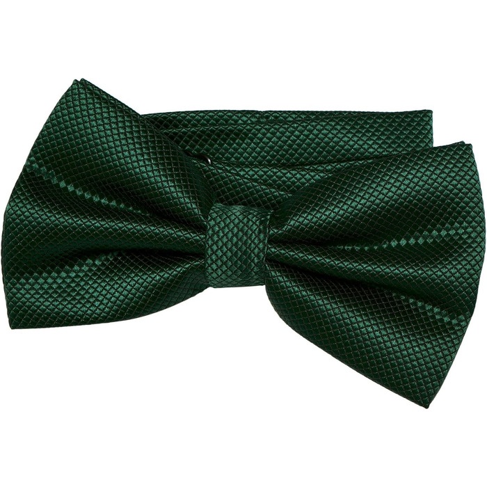 Метелик чоловічий DonDon з нагрудною хусткою, регульований розмір, темно-зелений колір